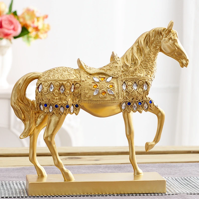 Статуя Королевская гвардия лошади античная готовая полимерная статуя