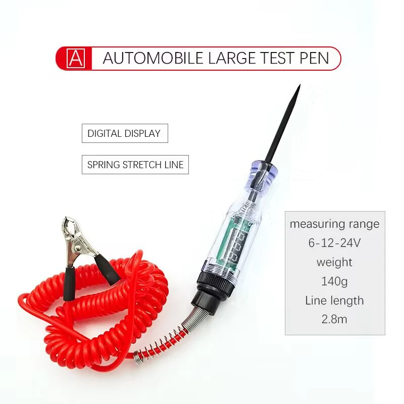 Тестер цепи напряжения для автомобиля грузовика 6/12/24 в цифровой дисплей