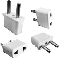 type c usa us to eu europe outlet plug adapter small for easy portability for travel white in wall no convertor 5 core 4 pie