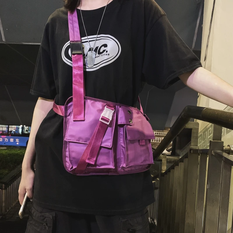 

Functional Tactical Chest Rig Bag Unisex Fashion Bullet Hip-Hop Vest Streetwear Bags Waistcoat Chest Bag Multi-pocket Waist Pack