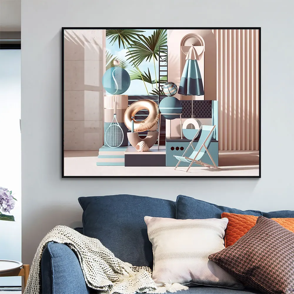 

Morandi Color Extension Space Custom Posters Canvas Wall Art Nordic Print Modern Poster Picture Home Decor21-1207-54