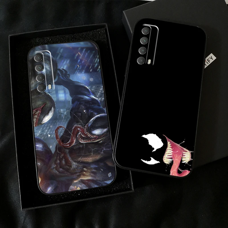 

Marvel Venom COOL Phone Case For Huawei P Smart Z 2019 2021 P20 P20 Lite Pro P30 Lite Pro P40 P40 Lite 5G Soft Back Coque Black