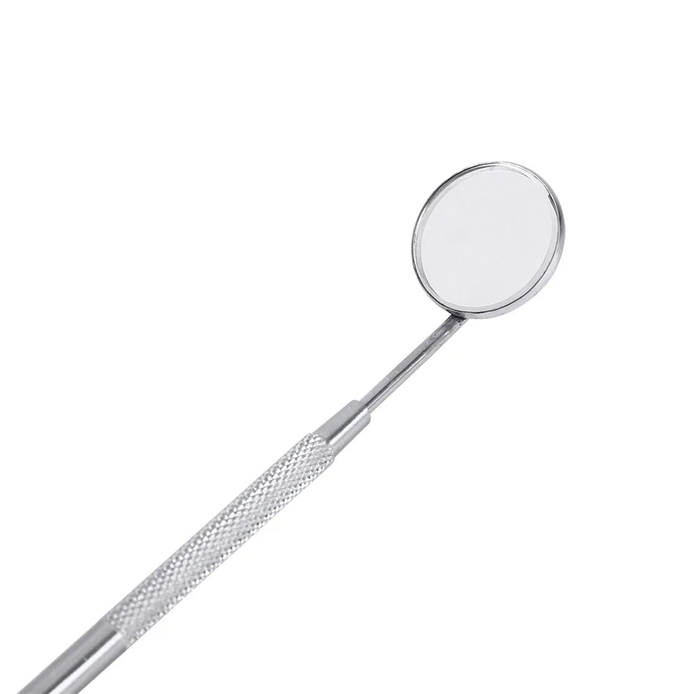 16CM Stainless Steel Dental Mirror Oral Care Tool Teeth Cleaning Inspection Handle Mirror Dentist Mouth Checking Makeup Supplies