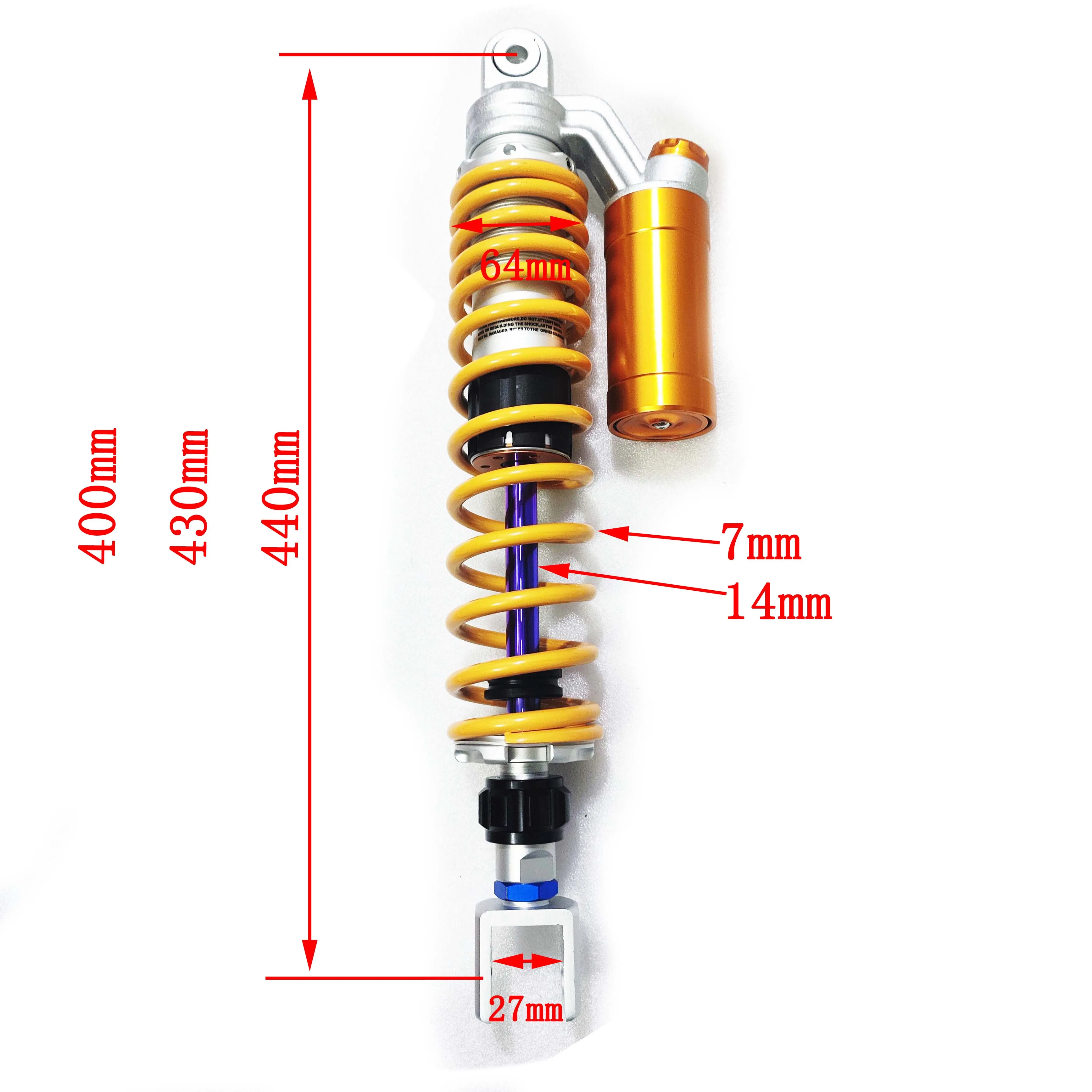 Вилка для мотоцикла 400 мм 430 440 27