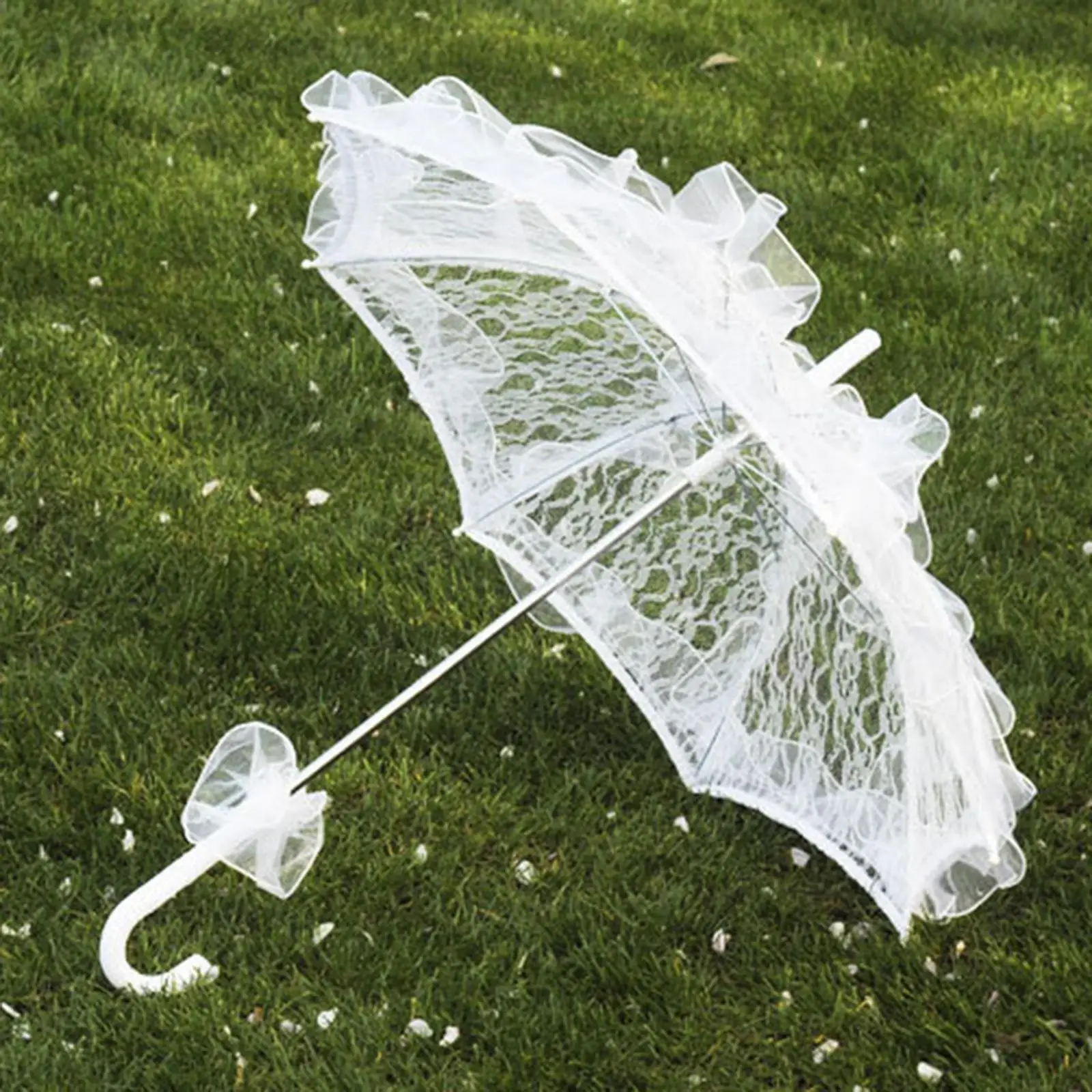 

Handmade Lace Umbrella Wedding Parasol Bridal Wedding Dancing Accessories Black