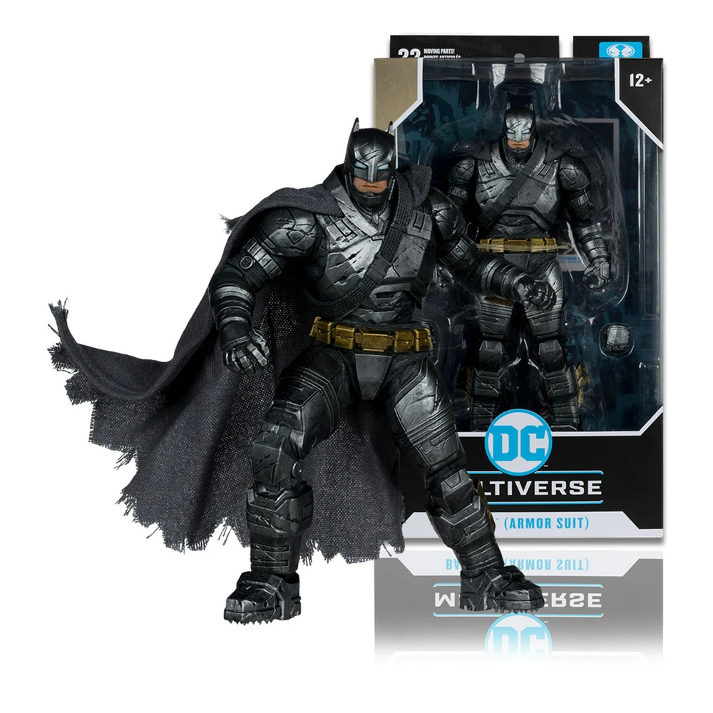 Подлинная фигурка Бэтмена Mcfarlane Dc игрушки Mutiverse Бэтмен бронекостюм Рассвет