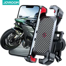 Joyroom 휴대폰 거치대, 360 ° 뷰 범용 자전거 휴대폰 거치대, 4.7-7 인치 휴대폰 스탠드, 충격 방지 브래킷, GPS 클립