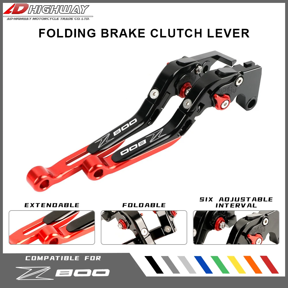 Рычаг тормозной ручки CNC выдвижной складной регулируемый рычаги тормозной муфты для Kawasaki Z800 Z800E Z 800 версия 2013-2016