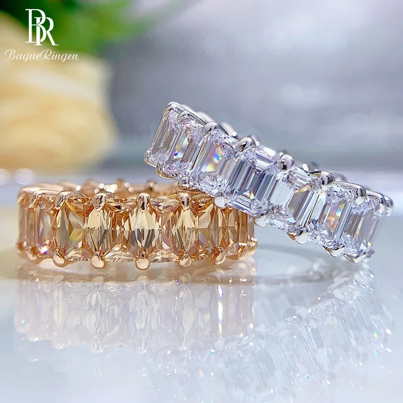 

Кольцо женское из серебра с цирконом, Ювелирное Украшение неправильной геометрической формы с белым драгоценным камнем для Годовщины свад...