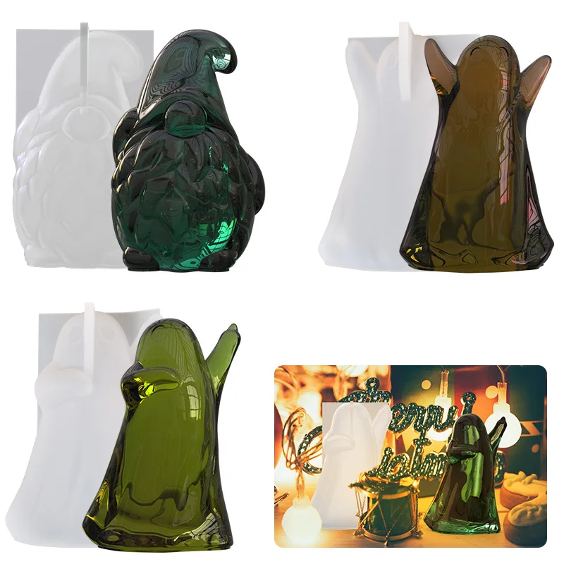 3D Призрачная свеча Декоративная силиконовая форма DIY Тыква Череп