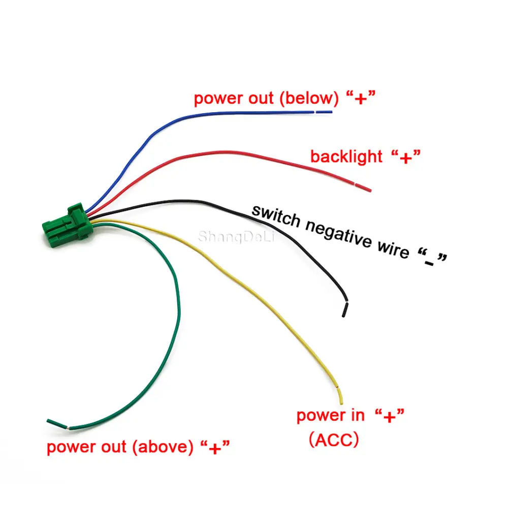 Двойной переключатель питания для автомобиля выключатель с проводом подходит