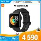 Xiaomi Фитнес-часы Mi Watch Lite Bluetooth smart watch GPS 5ATM водонепроницаемость Смарт-часы мониторинг сердечного ритмаMOLNIA