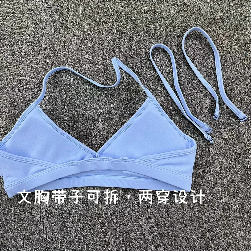 2025 Pad Nylon Fitness High Impact Strap Gym Спортивный бюстгальтер Женский быстросохнущий