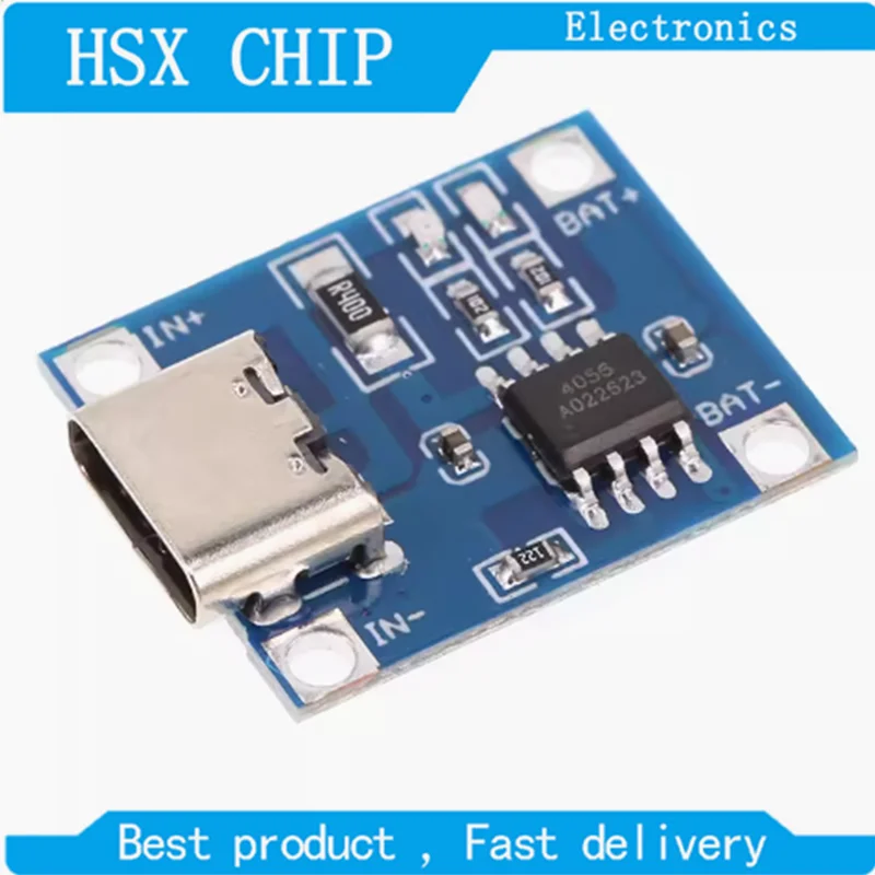 5 шт., зарядная плата TP4056 с Micro USB, 5 В, 1A, 18650 (art.: 3920c834a044c) - 3920c834a044c