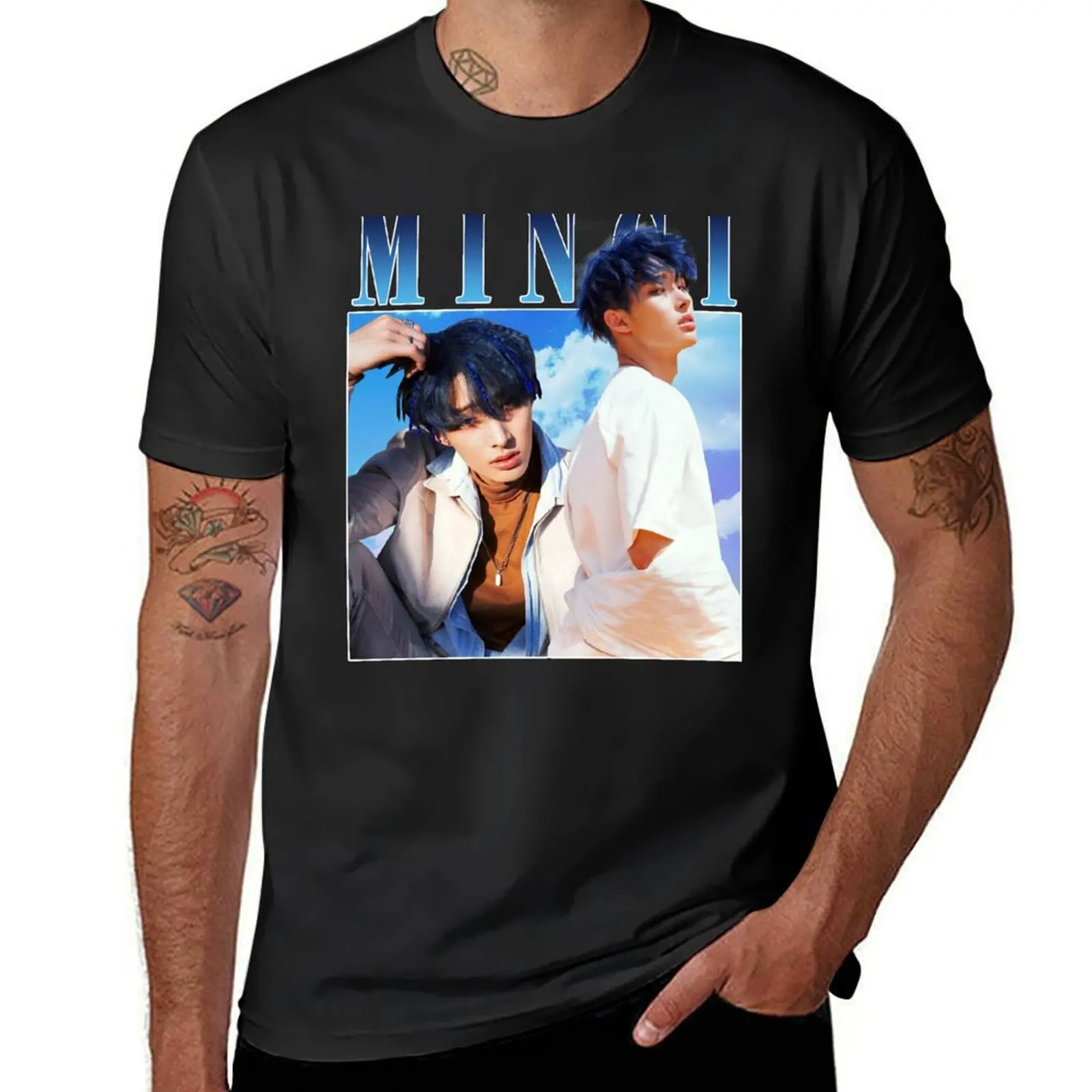 Футболка Mingi Ateez эстетическая одежда летняя тяжелые Симпатичные топы футболки