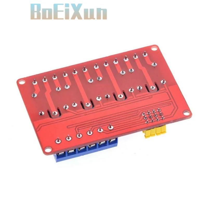 4-Канальный Релейный модуль с поддержкой изоляции оптрона 5 В 12 24 высокоуровневый