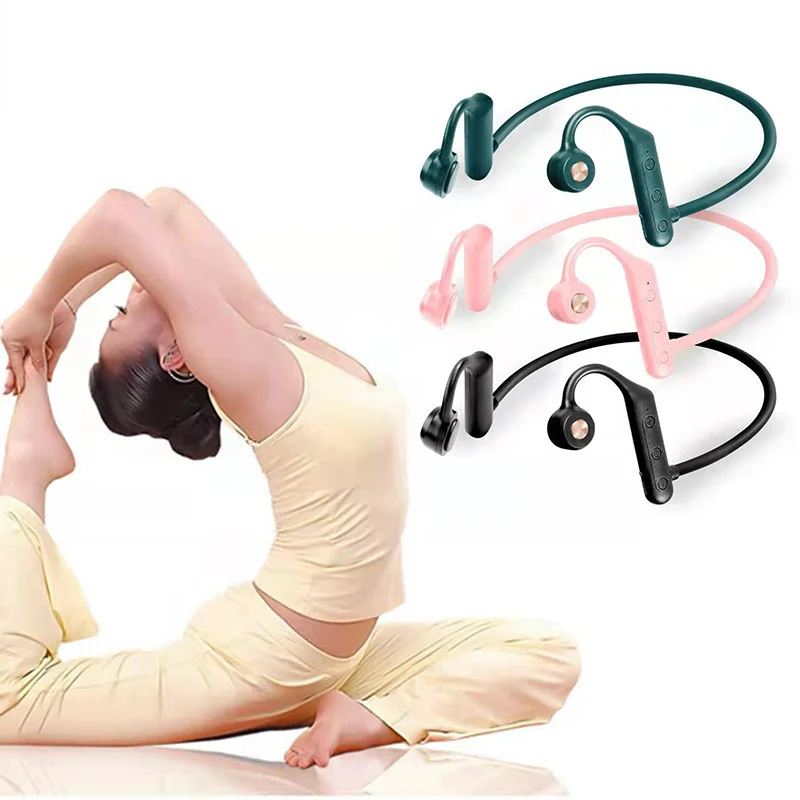 

Bone Conduction Sports Headset Earhook Bluetooth Earphone Stereo Waterproof Sports Running Wireless Headphone Free shipping