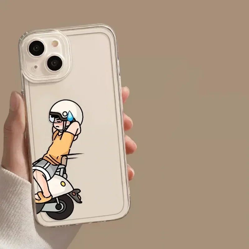 Забавный чехол для телефона с мотоциклетной парой Samsung Galaxy S22 S23 S24 Ultra Plus Cover S22+ S24+