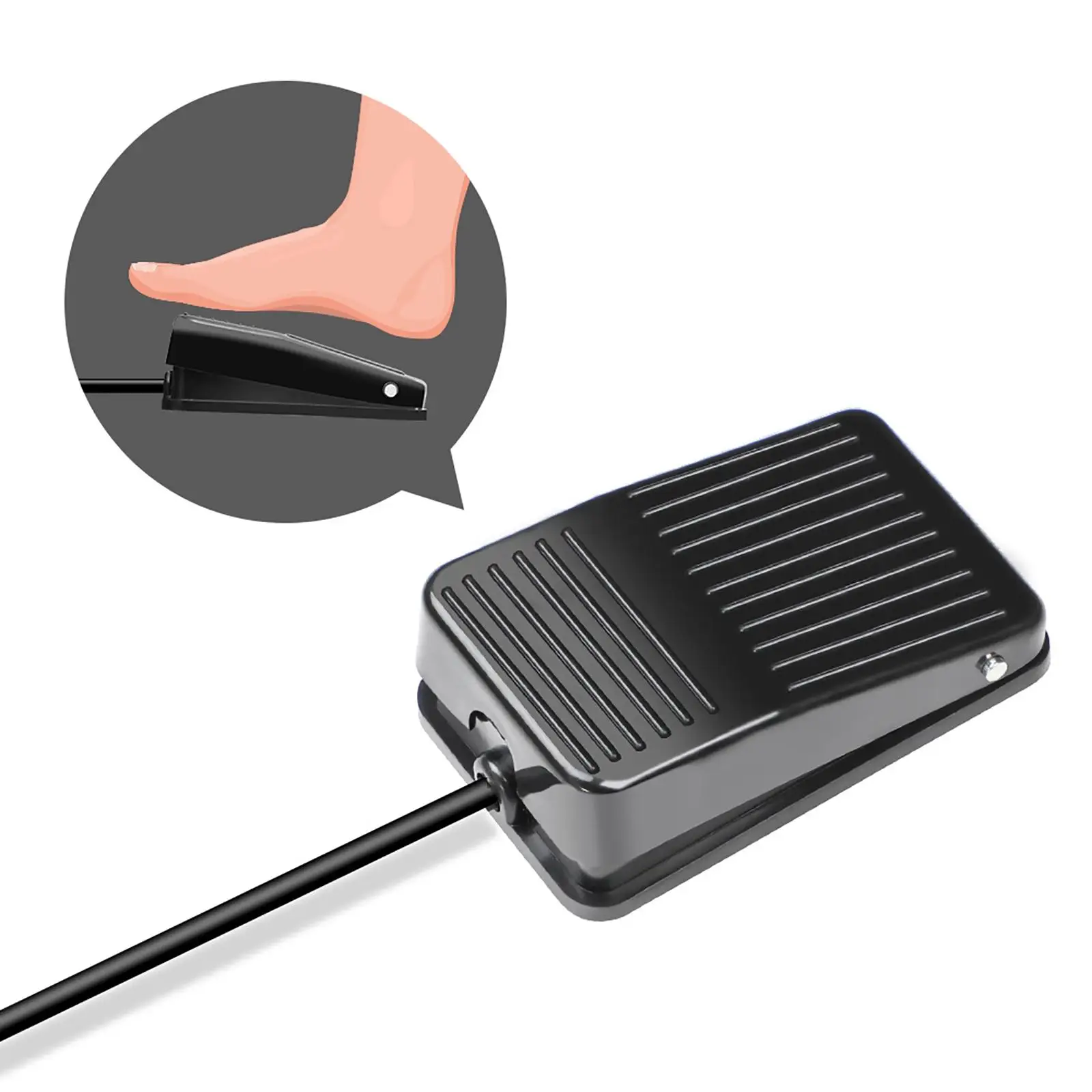 

Portable Tattoo Foot Pedal Switch Power Supply Controller for Tattoo Machine Plastic Foot Switch High Sensitive Body Art Black