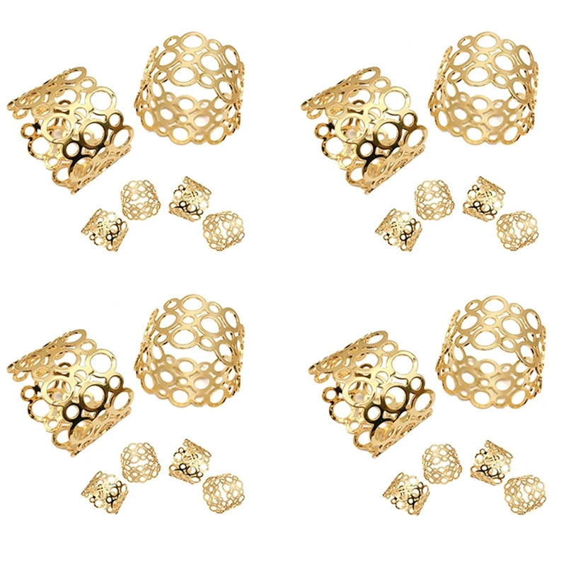 

Кольцо для салфеток, держатель из 24 элементов, украшение для рождественского стола, кольцо для салфеток с полым круглым дизайном