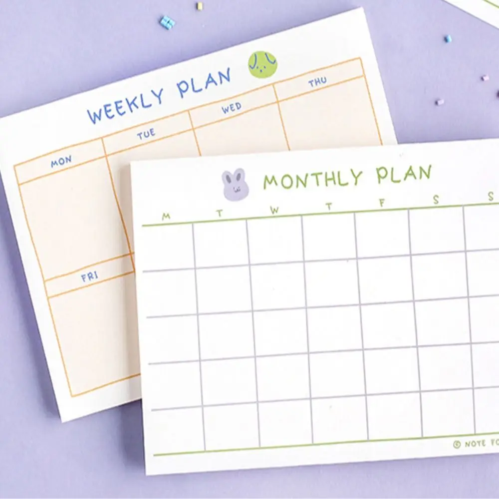 

Planner Studing Planning Daily Weekly Monthly Checklist Notepad Timetable Notepad Schedule Planner Schedule Memo Pad