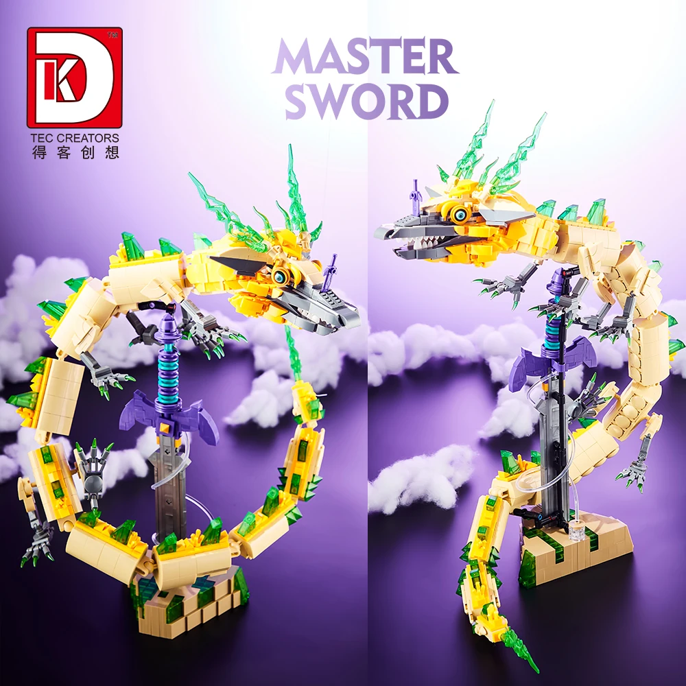 Deke 7034 Light Zelda White Dragon Legend Master Sword 1298, детский образовательный сборный строительный блок, игрушки (art.: 3920ccdb7d5e2) - 3920ccdb7d5e2