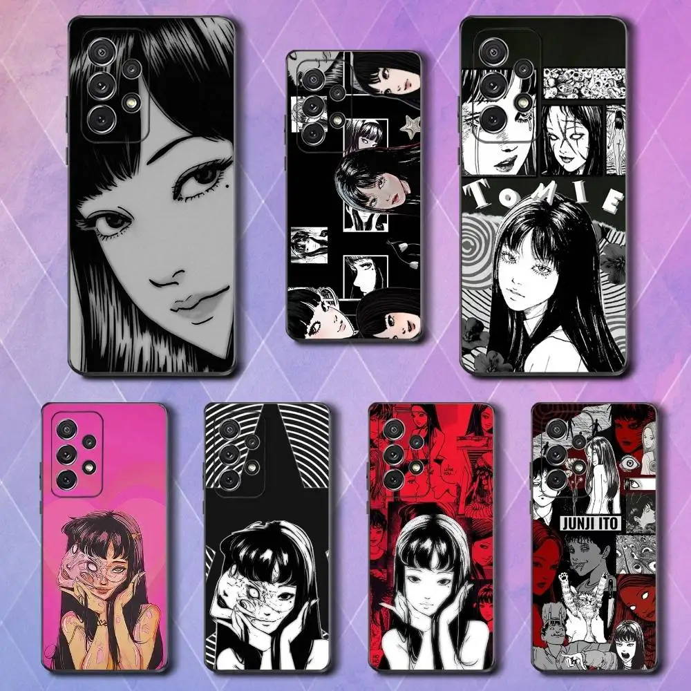 Фото Чехол для телефона Comics J-Junji Ito T-Tomie для Samsung S25, S24, S23, S22, S21, S20, S10, Ultra, Plus, Lite, FE, мягкий силиконовый черный чехол №1