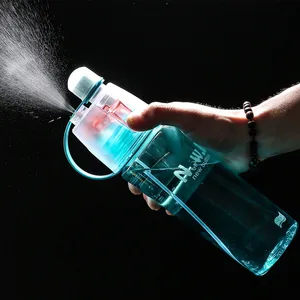 New 400/600Ml 3 Color Solid Plastic Spray Cool Summer Sport Water Bottle Portable Climbing Outdoor B