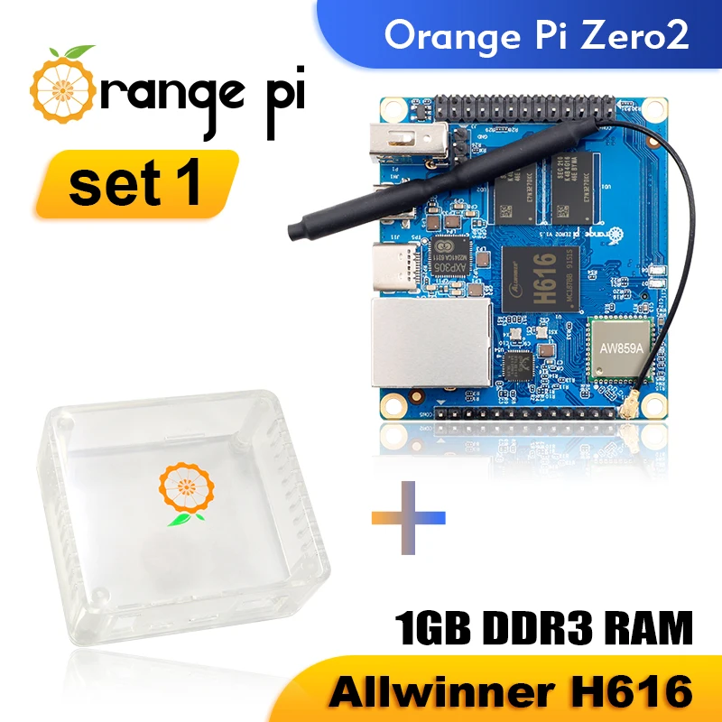 

Orange Pi Zero 2 + Case Single Board Computer Allwinner H616 Chip BT5.0 Wifi Support Android10 Ubuntu Debian Development Board