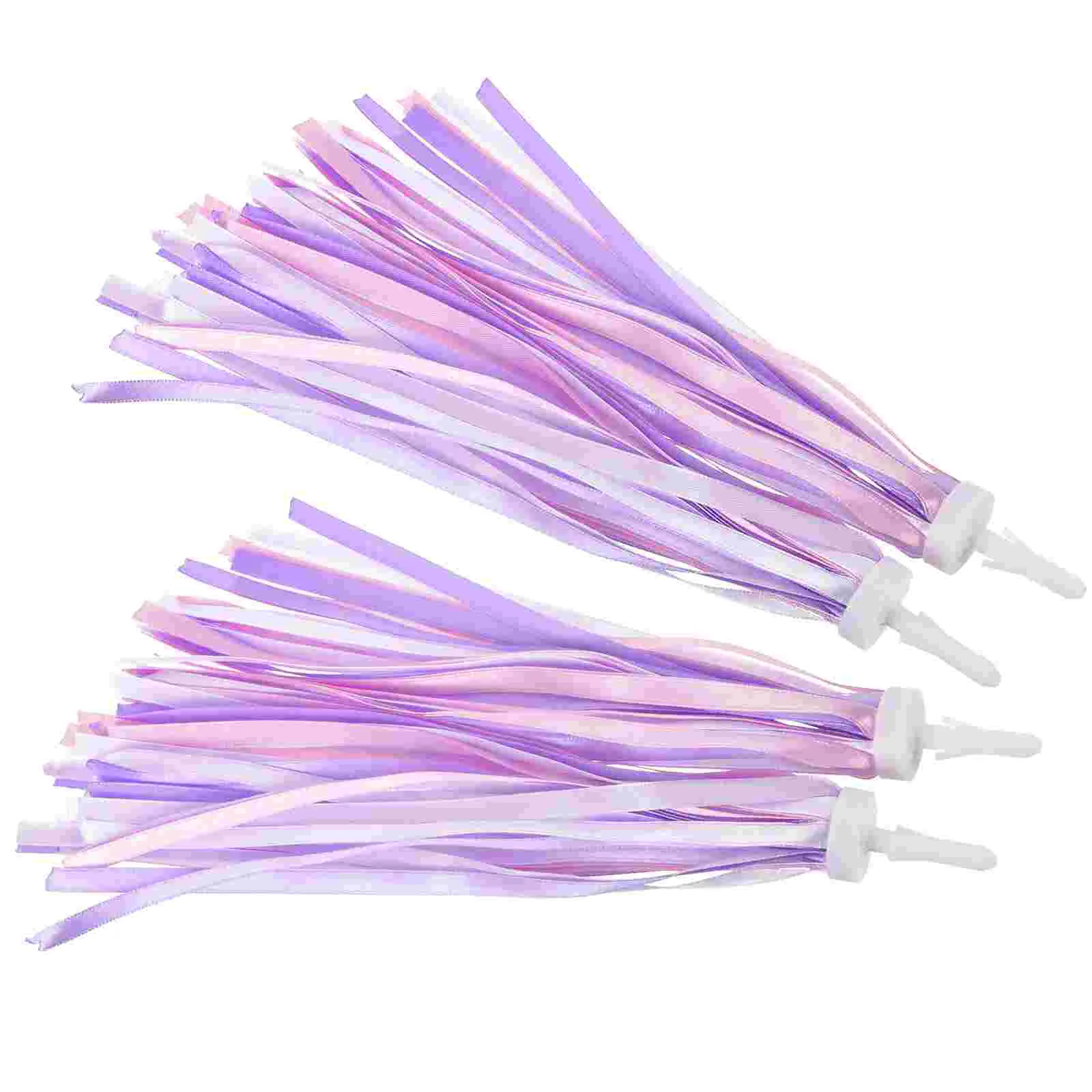 

2 Pairs of Scooter Handlebar Streamers Toddler Bike Handle Tassel Colorful Bike Streamers
