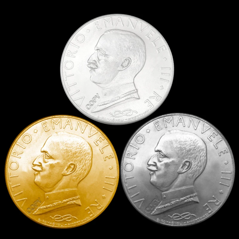 Итальянская памятная монета 1931 Виктор III 100 Лира Золотая/Серебряная/антикварная