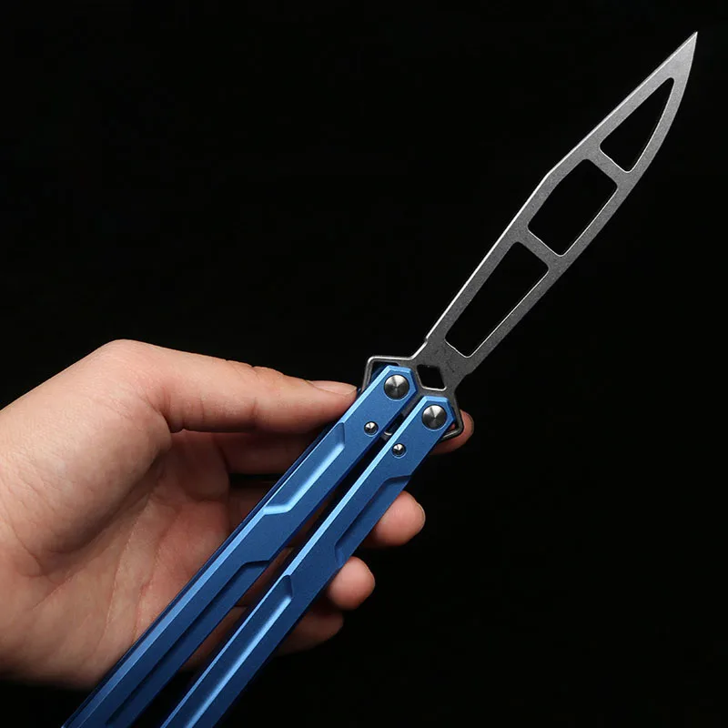 

Нож-бабочка без края, складной нож-бабочка, Учебный нож, необычный поворотный нож, лезвие для практики, игрушечный нож csgo