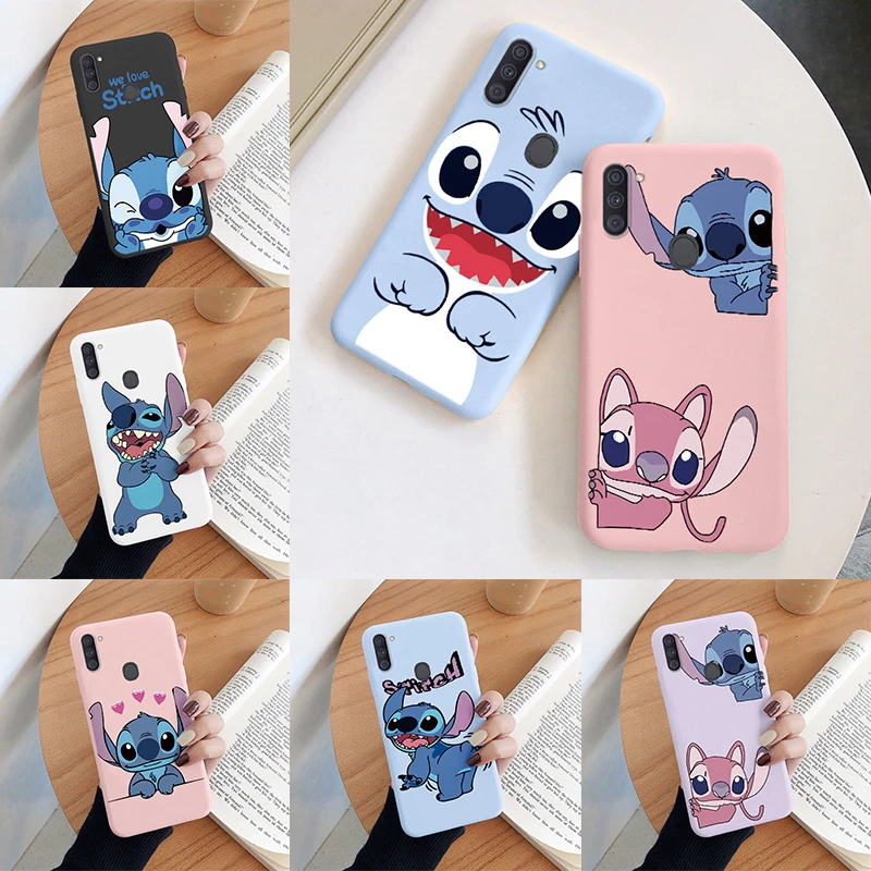 Чехол для телефона Lilo Stitch для Samsung Galaxy A11 M11 Защитный Мягкий силиконовый чехол для камеры милый мультяшный чехол для Samsung A 11 Capa