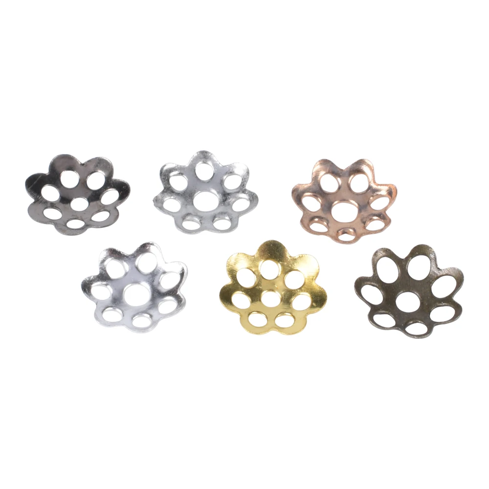 600Pcs/Lot Hollow Flower Caps Accessories Jewelry Findings Cone End Bead Caps For Jewelry Making