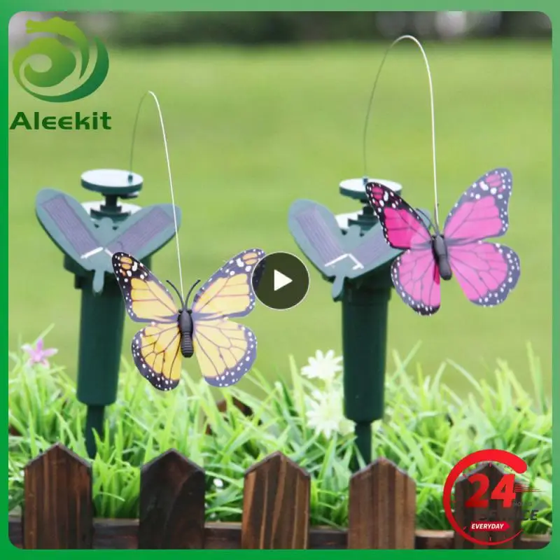 

Garden Decoration Solar Powered Sunflower Dancing Butterflies Flying Humming Bird Yard Outdoor Home Decoration Farmland