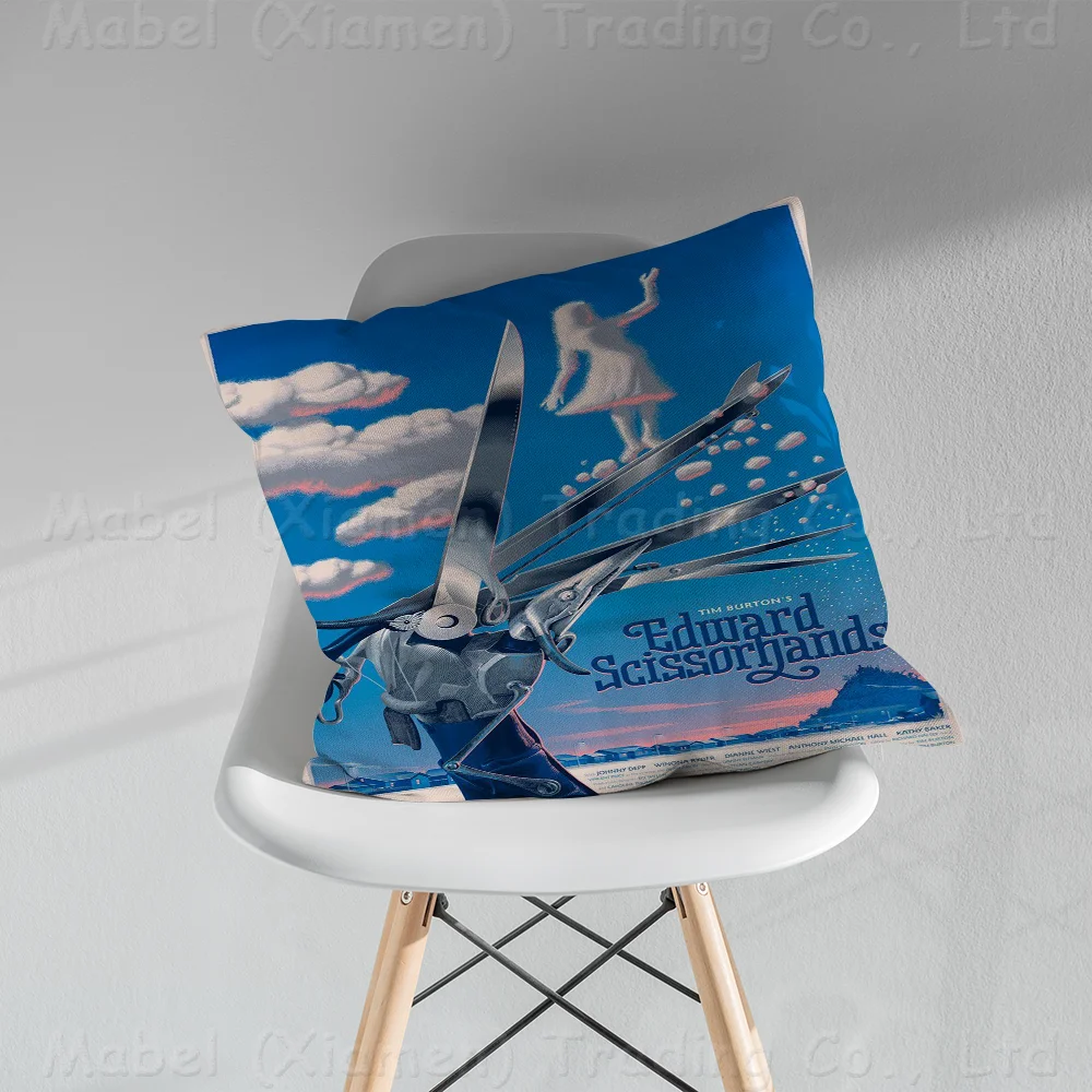 Move Edward Scissorhands Pillow Gift Home Office Decoration Bedroom Sofa Car Cushion CoverPillow Case