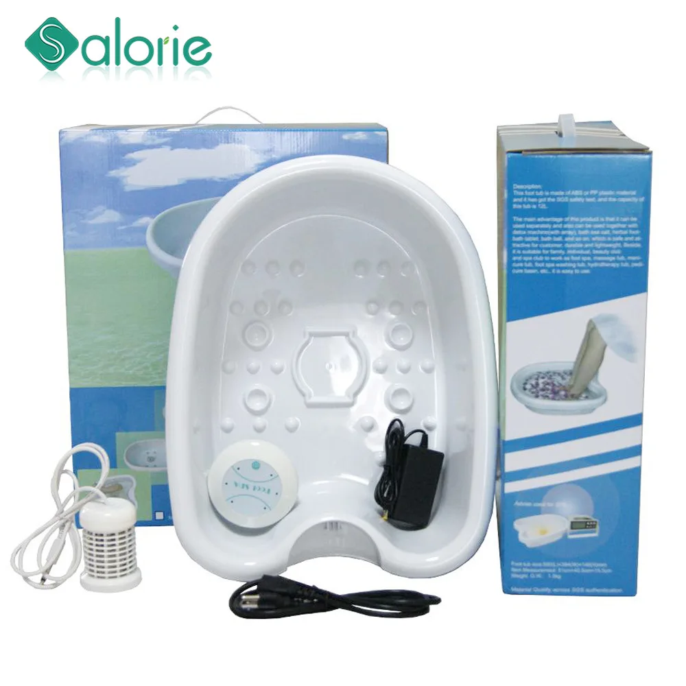 

With Bucket Aqua Ion Detox Feet Bath Device Antistress Foot Spa Bath Foot Spa Machine Relieve Stress Massager Health Care
