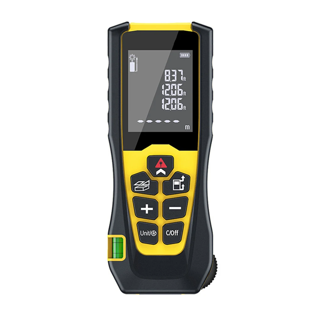 

Handheld Laser Rangefinder High-precise Length Area Volumes Measuring Electronic Device LCD Display Digital Distance Meter