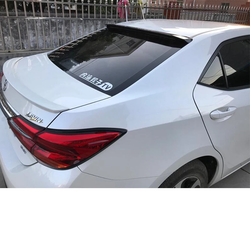 Глянцевый черный для Toyota Corolla 2014-2018, спойлер на крышу, аксессуары для крыльев, материал ABS, задний багажник, комплект кузова для губ (art.: 3920d2bee5e06) - 3920d2bee5e06