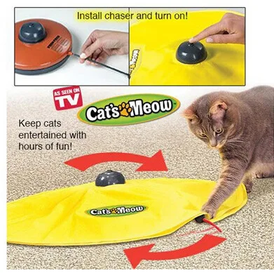 

Cat's Meow Interactive Electronic Toy Moving Mouse for Cat Toy Play for Cat Kitty Funny As Seen on TV Toys Windmill Cat Toy