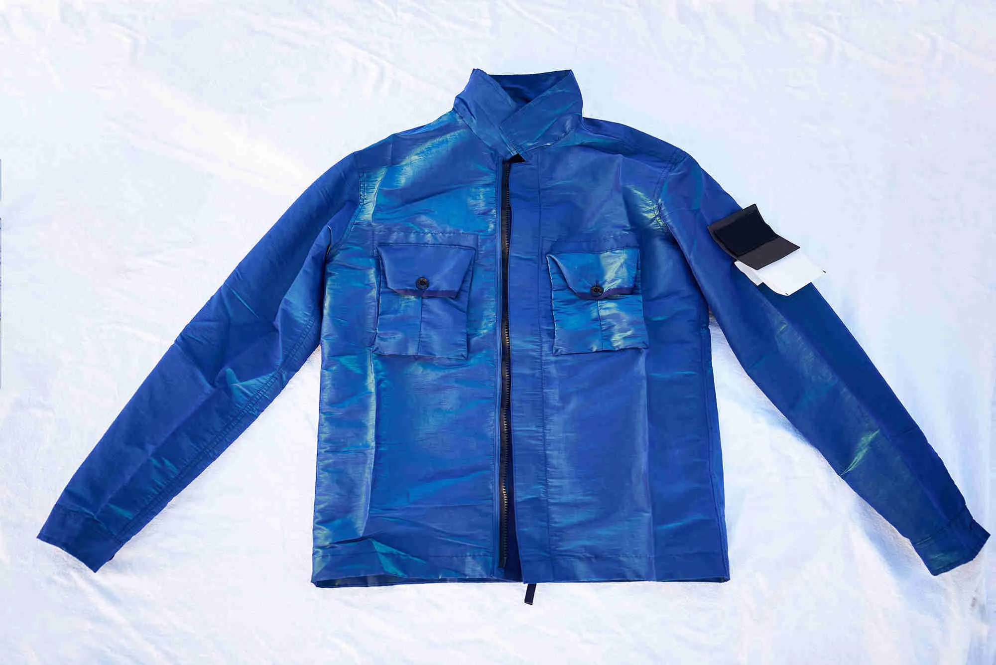 

Мужская и весенняя спортивная куртка, уличная спортивная куртка на молнии, меняющая цвет, с металлической нейлоновой молнией, 2023