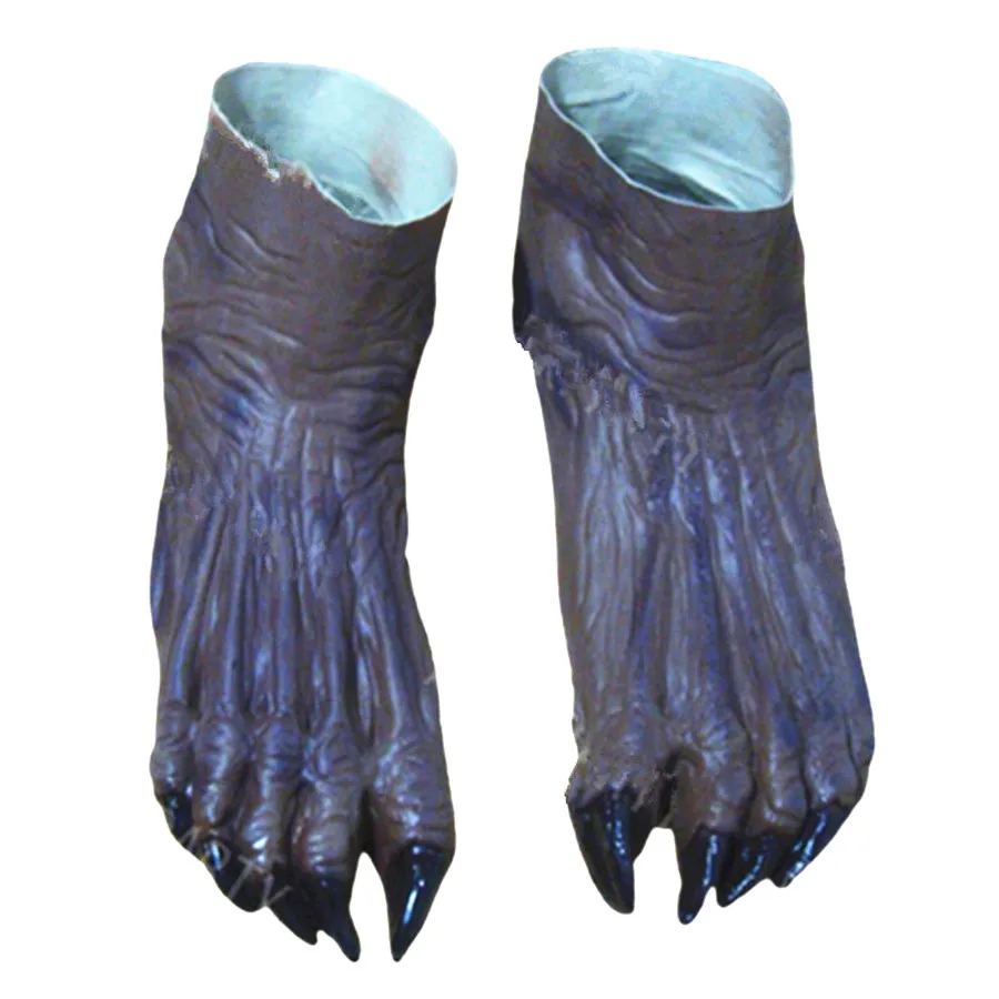 Коричневые латексные страшные аксессуары для косплея Хэллоуина дьявола унисекс