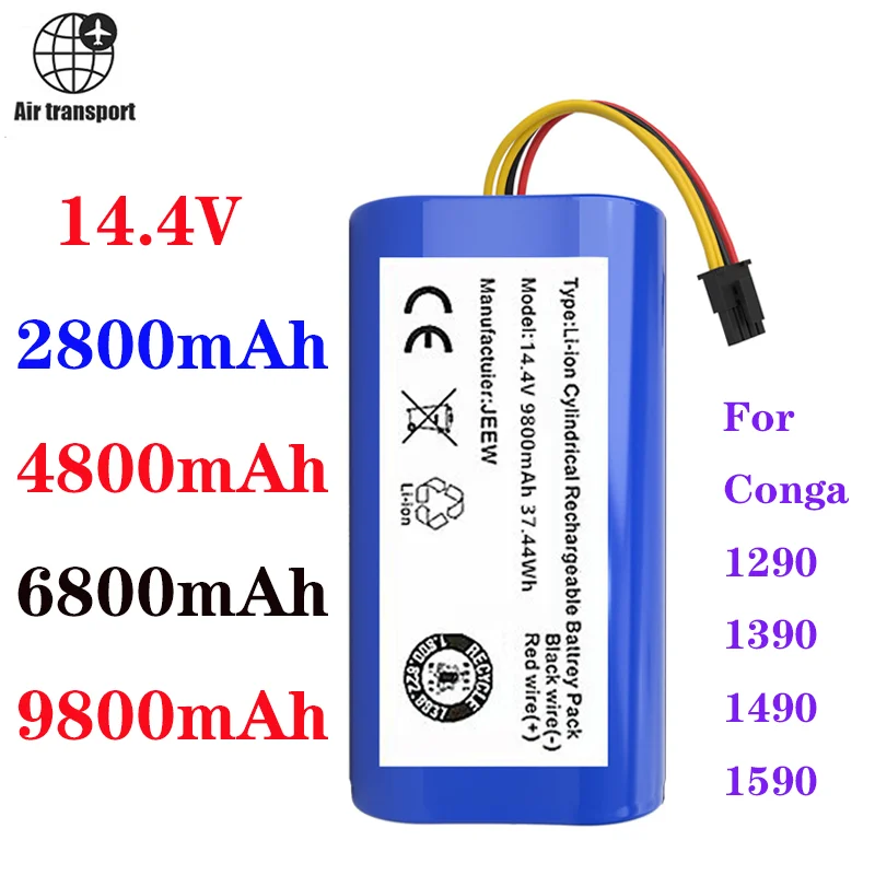 Литий-ионный аккумулятор для Cecotec Conga 14 4 6800 1290 1390 1490 1590 в | Электроника
