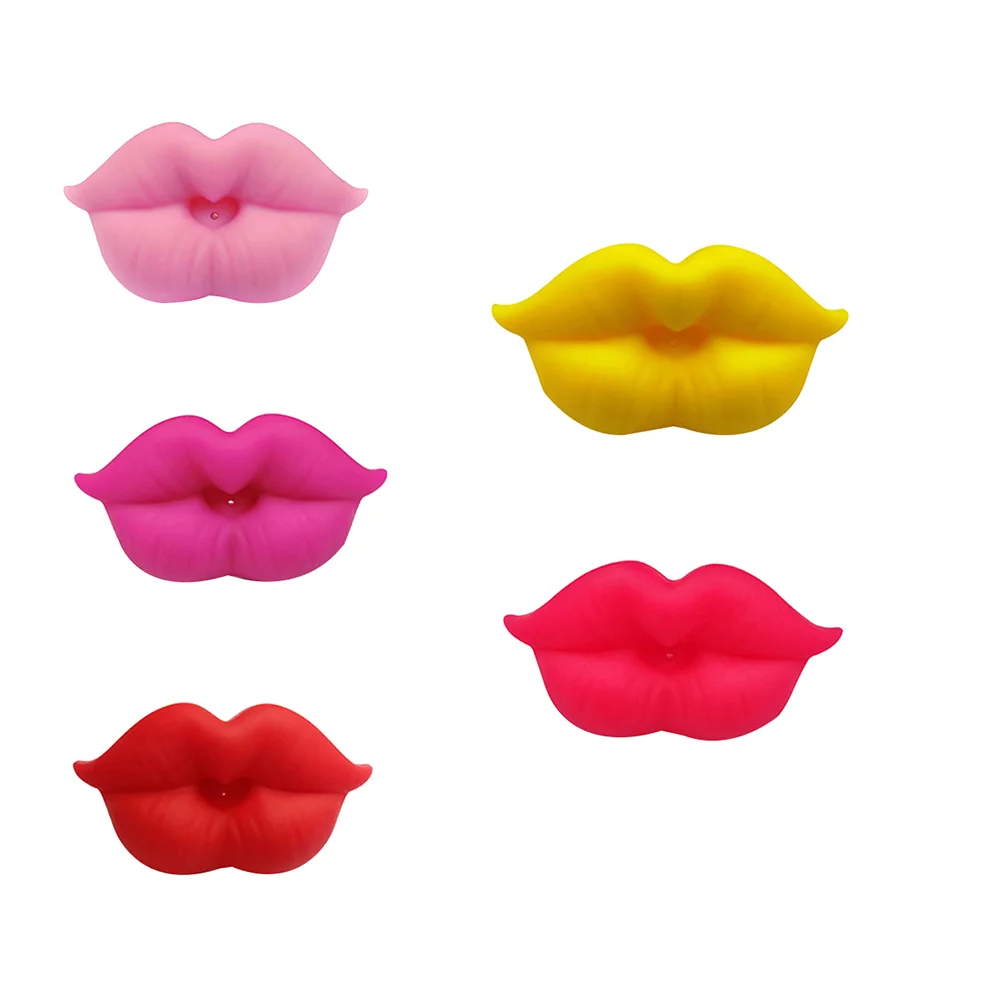 

5pcs Funny Pacifiers Lip Shape Pacifier for Infant Party Favors