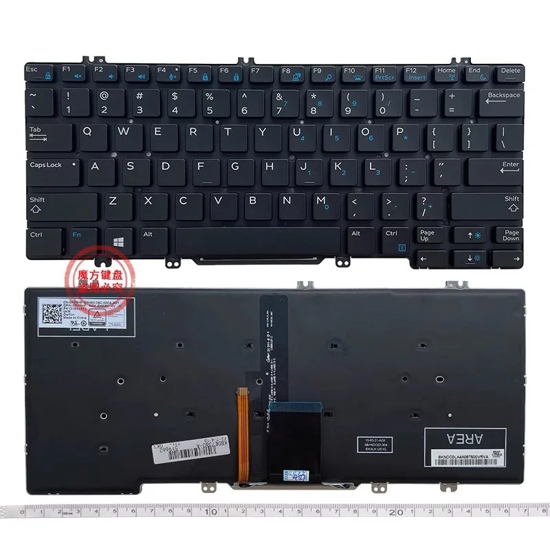 

New US Keyboard Backlight for DELL Latitude 5290 7380 7389 7390 E7390 E7290 E5290 English Keyboard