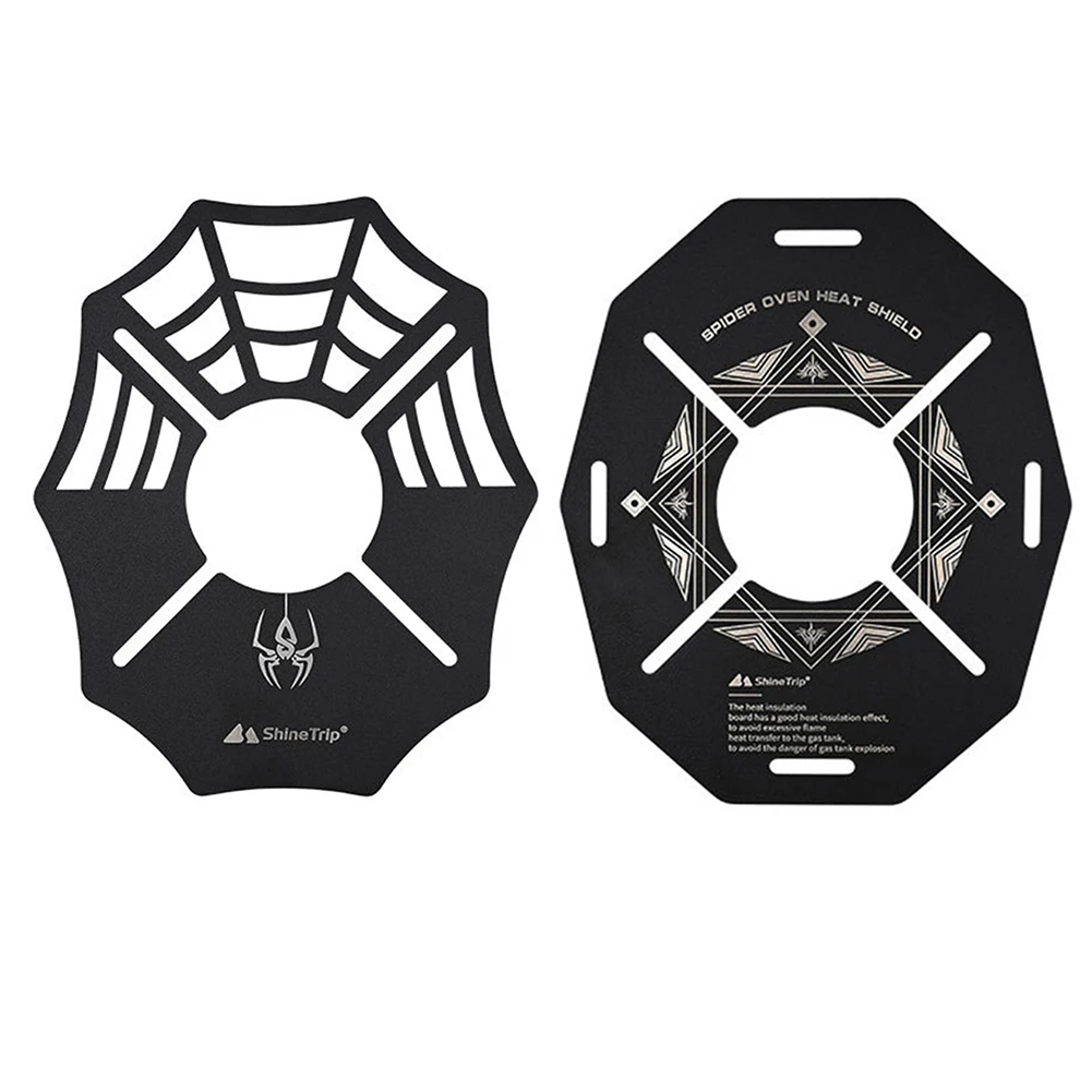 

Outdoor Heat Insulation Board Black Stainless Steel Hollow Camping Hiking Picnic Cooking Stove Board for Soto St-310 Burners