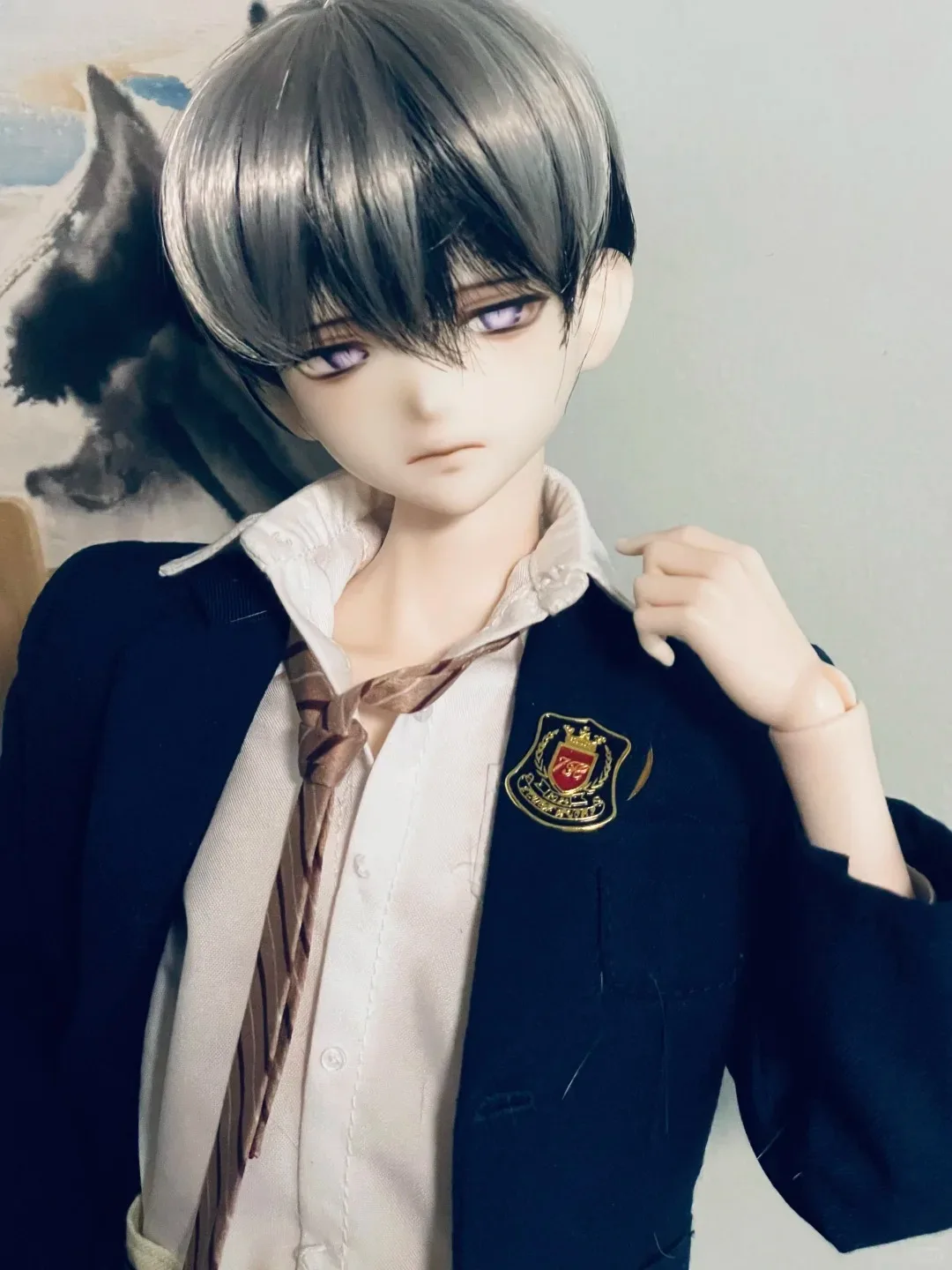 Фото Новая кукла BJD 1/4 15AN с макияжем, красивая, высококачественная, из смолы, игрушка-ангел, с подвижными суставами, бесплатная доставка. №3
