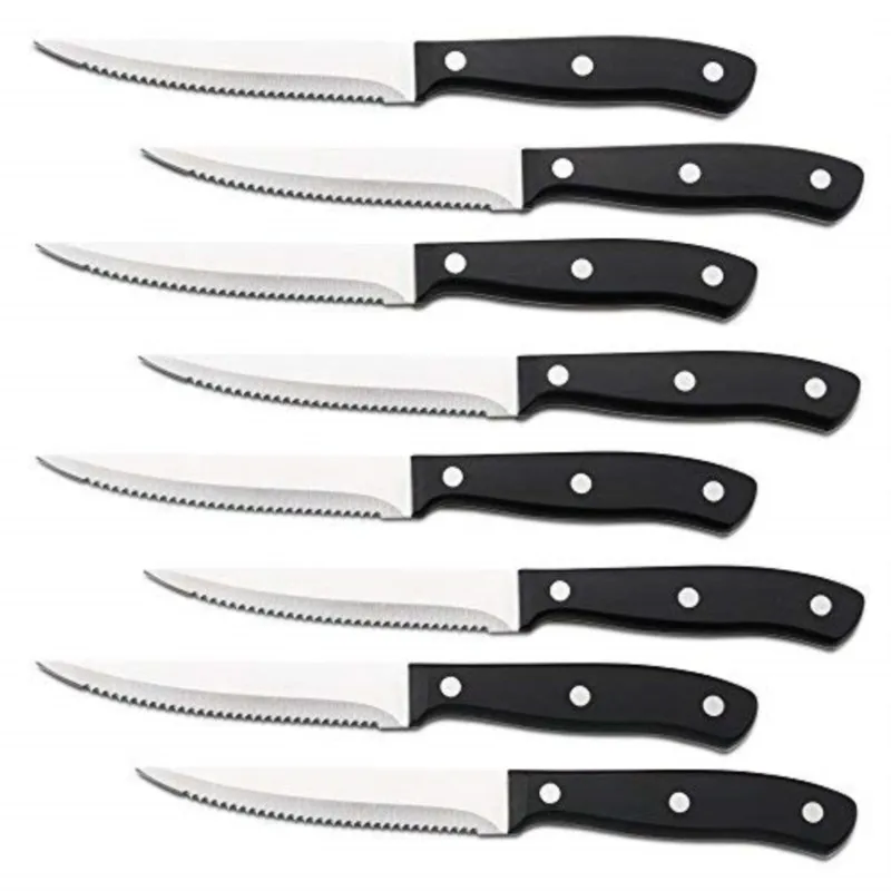 

Table Knife A Sharp Table Knife Used In Eating High Carbon Stainless Steel Serrated Blade Serrated Blade POM Handle Steak Knife