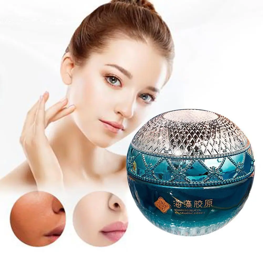 

50g Natural Seaweed Collagen Face Cream Moisturizing Anti-aging Firming Skin Oil Control Lifting Day Cream For Face Skin Ca B4t4