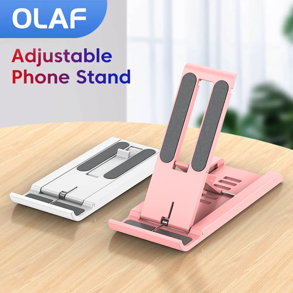

OLAF Phone Holder Stand foldable portable Desk Phone Holder Stand Moblie Phone Support For iPhone 13 12 Xiaomi Samsung Huawei